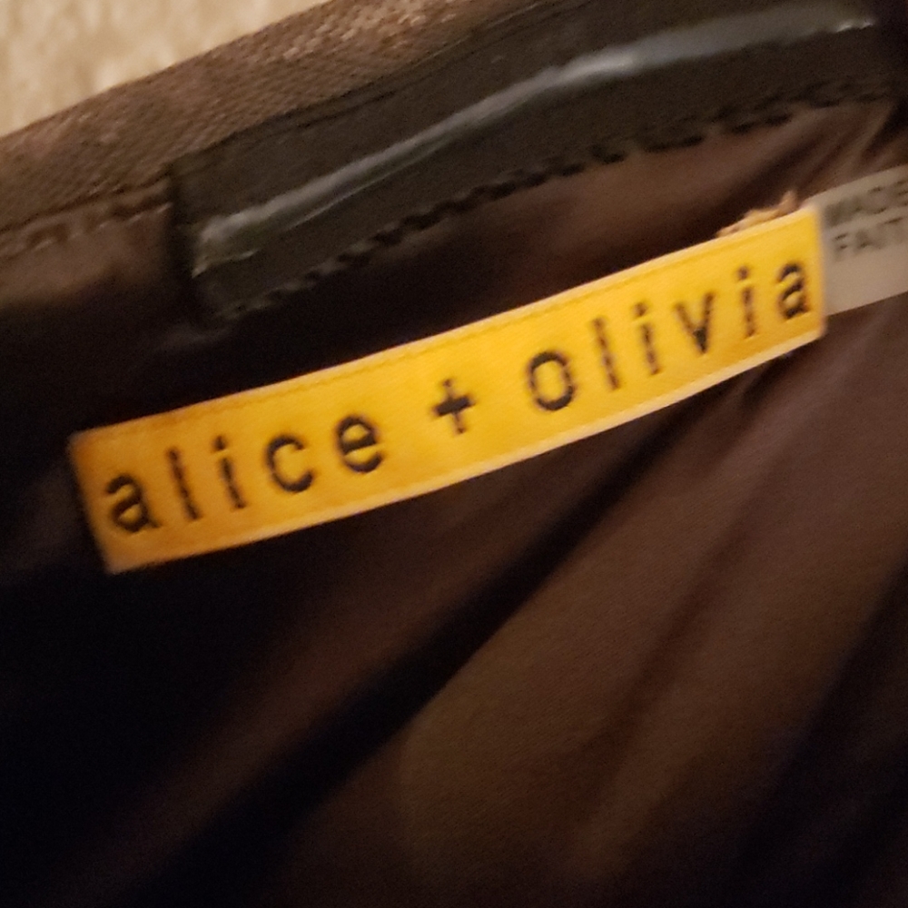 Gold sequin Alice and Olivia mini dress